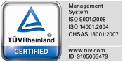 Certificaciones ISO 9001, ISO 14001 y BS OHSAS 18001